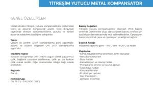 Ayvaz Titreşim Yutucu metal Kompansatör DN100