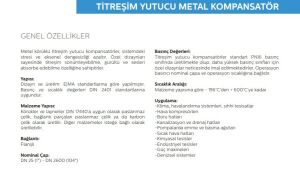 Ayvaz Titreşim Yutucu metal Kompansatör DN40