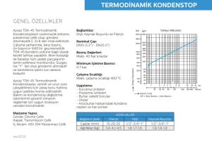 Termodinamik Kondenstop Dişli TDK-45 1''