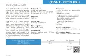 Ayvaz Çift Plakalı Çekvalf ÇV-25 DN200