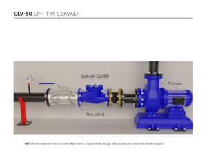 Ayvaz Çekvalf Flanşlı Lift Tipi CLV-50 DN300