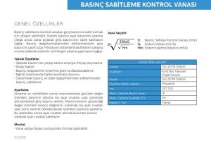 BASINÇ SABİTLEME KONTROL VANASI DN80