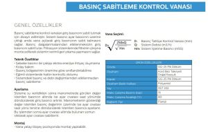 BASINÇ SABİTLEME KONTROL VANASI DN250