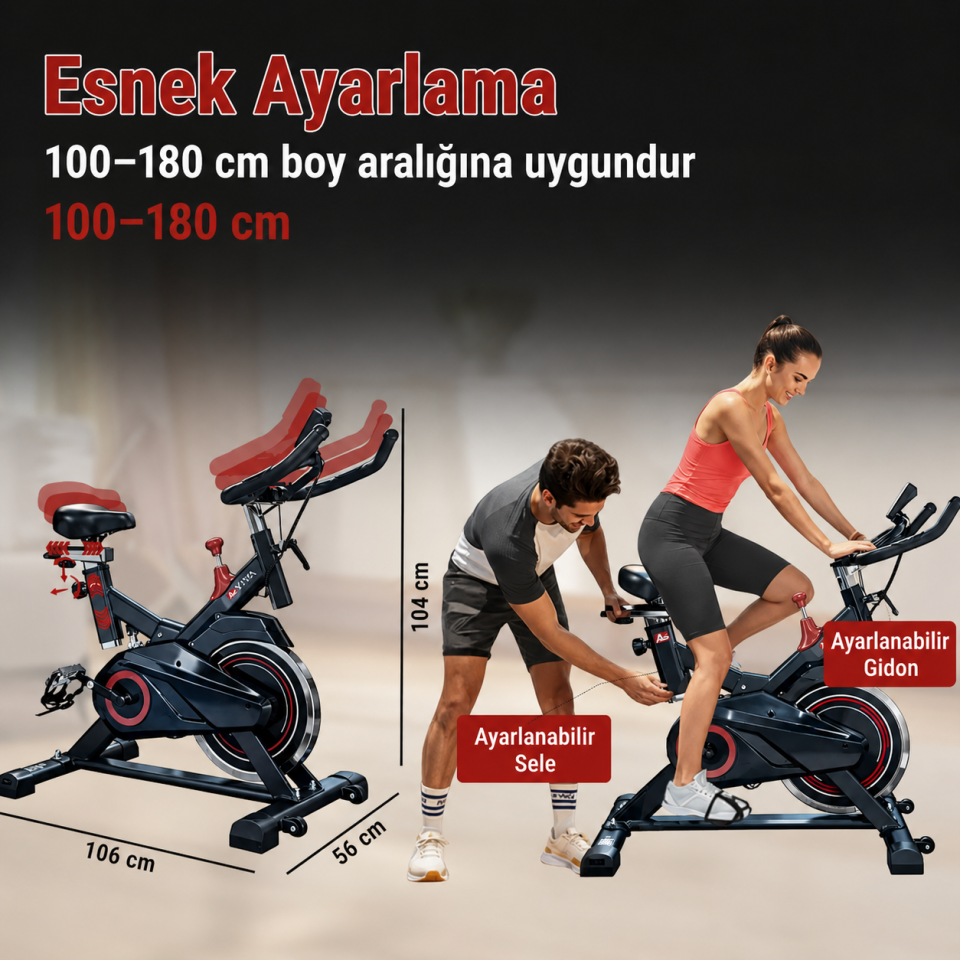 AsVIVA S11 Indoor Bisiklet & Kondisyon Bisikleti | Evde Profesyonel Kardiyo Antrenmanı