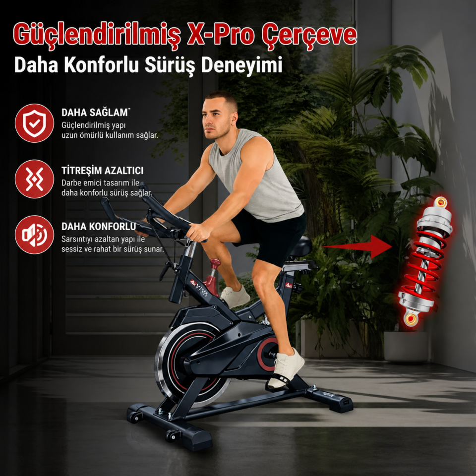 AsVIVA S11 Indoor Bisiklet & Kondisyon Bisikleti | Evde Profesyonel Kardiyo Antrenmanı