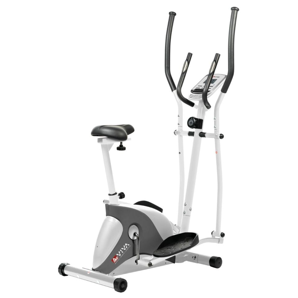 AsVIVA C16 Bluetooth Beyaz Çapraz Bisiklet & Egzersiz Bisikleti | Çok Fonksiyonlu Fitness Cihazı