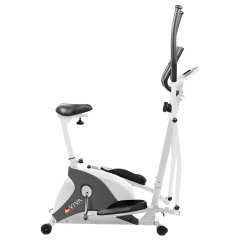 AsVIVA C16 Bluetooth Beyaz Çapraz Bisiklet & Egzersiz Bisikleti | Çok Fonksiyonlu Fitness Cihazı
