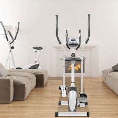AsVIVA C16 Bluetooth Beyaz Çapraz Bisiklet & Egzersiz Bisikleti | Çok Fonksiyonlu Fitness Cihazı