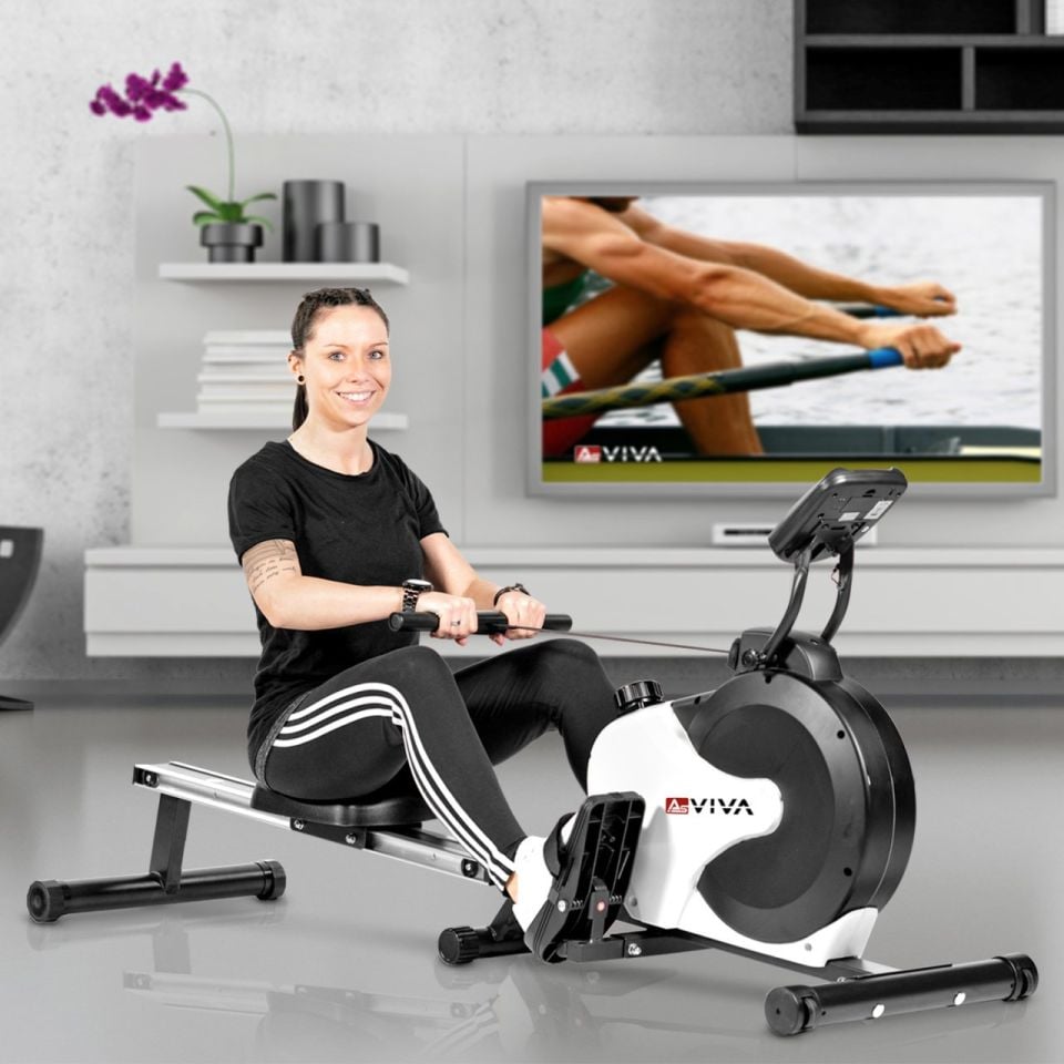 AsVIVA RA11 Beyaz Kürek Aleti | Profesyonel ve Katlanabilir Kürek Ergometresi