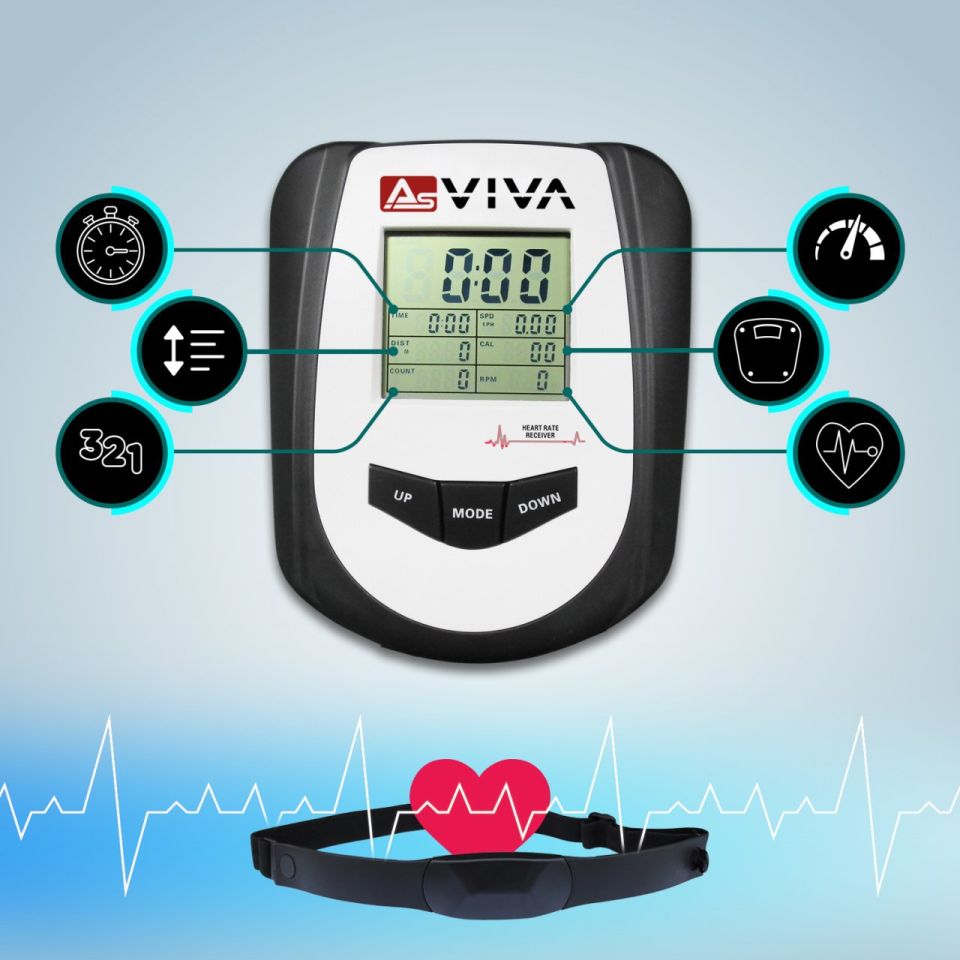 AsVIVA RA11 Beyaz Kürek Aleti | Profesyonel ve Katlanabilir Kürek Ergometresi
