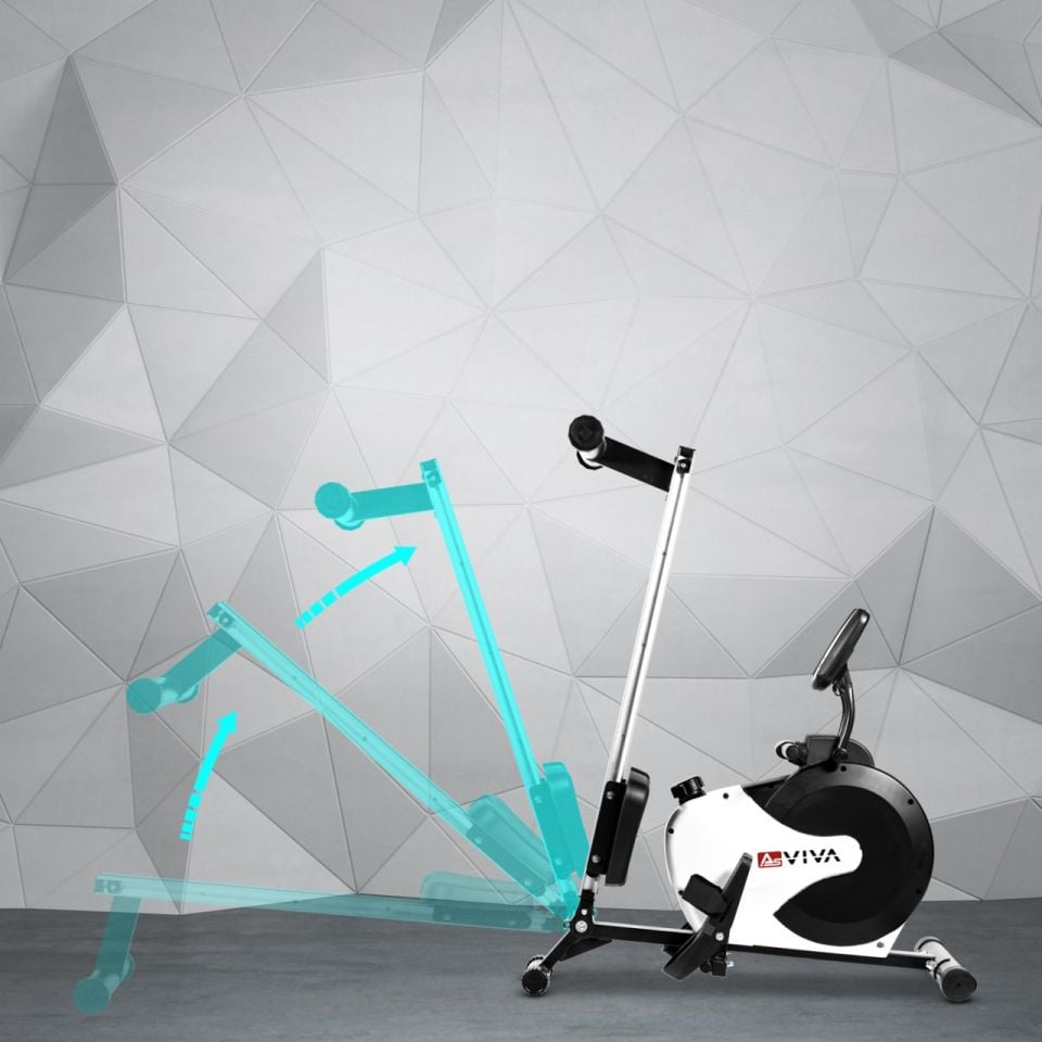 AsVIVA RA11 Beyaz Kürek Aleti | Profesyonel ve Katlanabilir Kürek Ergometresi