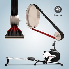 AsVIVA RA11  Kürek Aleti Manyetik & Kürek Kondisyon  Spor Aleti | Profesyonel ve Katlanabilir Kürek Ergometresi