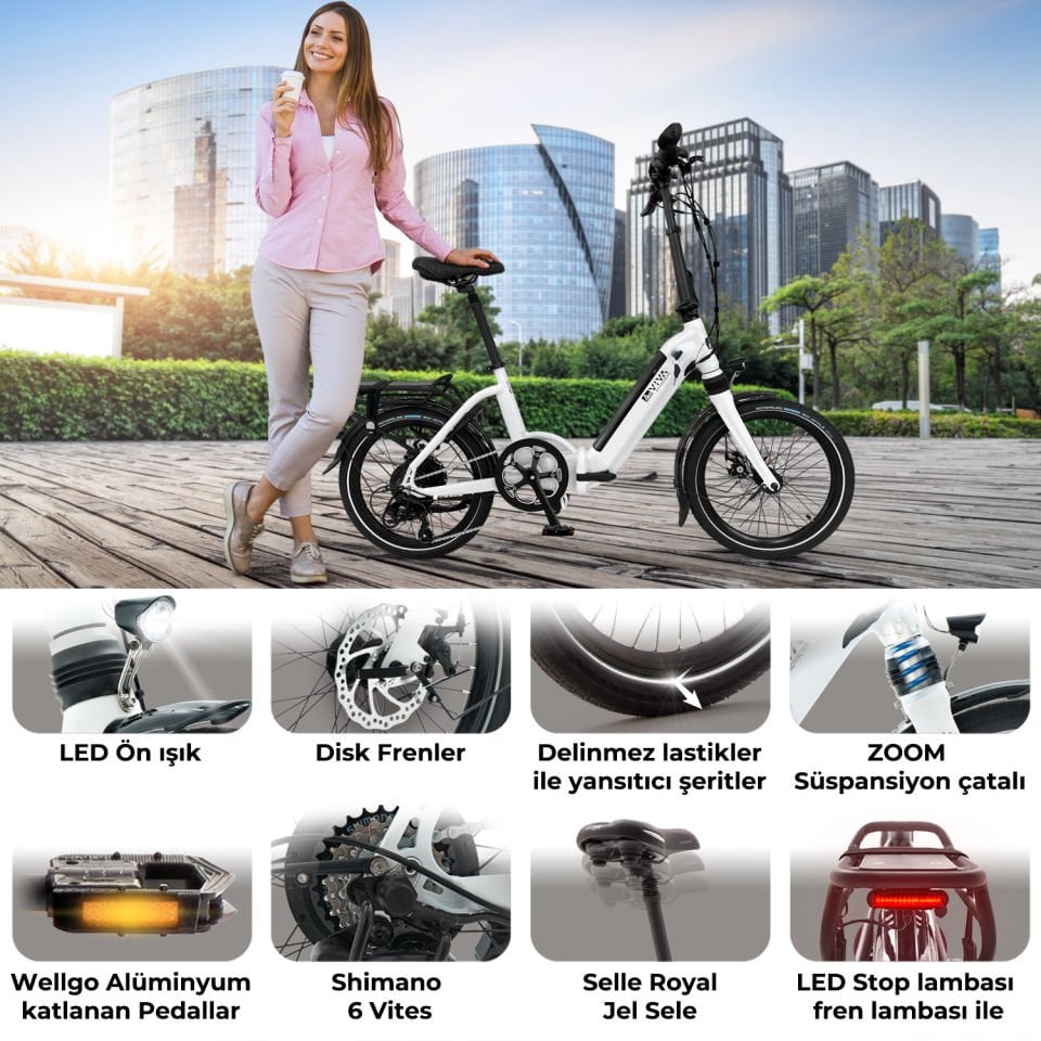 AsVIVA B13HA  Katlanir   Elektrikli Bisiklet-E-Bike