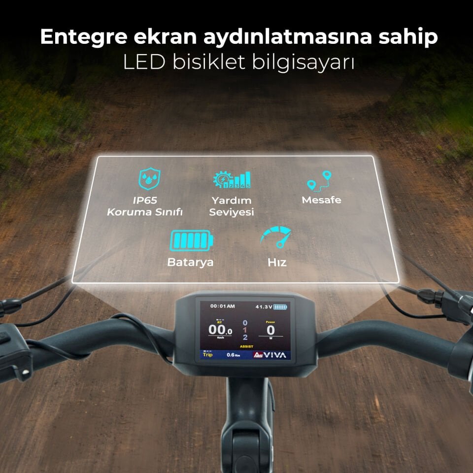 AsVIVA B15W 28'' Şehir Elektrikli Bisiklet – Konforlu ve Dayanıklı E-Bike