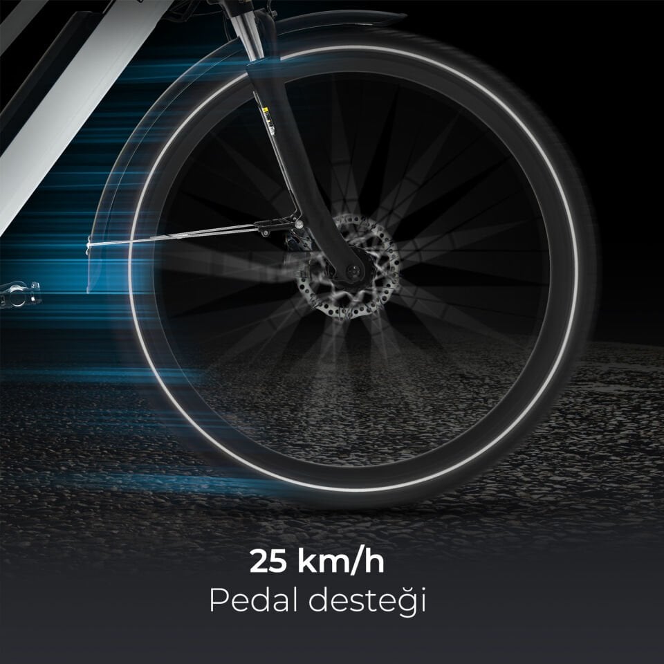 AsVIVA B15W 28'' Şehir Elektrikli Bisiklet – Konforlu ve Dayanıklı E-Bike