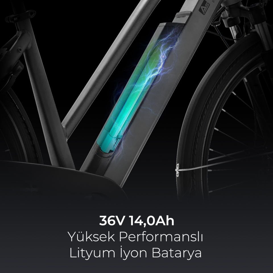 AsVIVA B15G 28'' Şehir Elektrikli Bisiklet – Konforlu ve Güçlü E-Bike