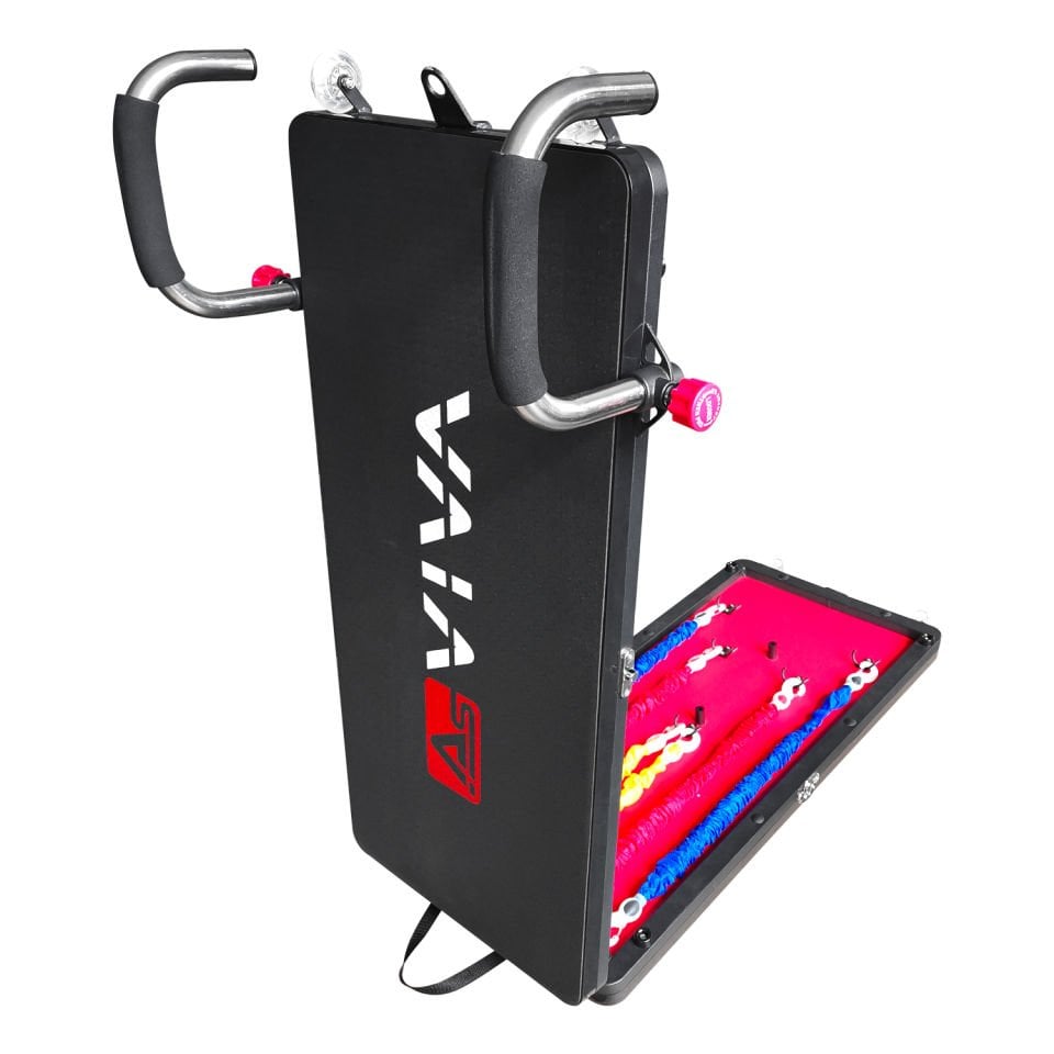 AsVIVA FB1 –  Çok Fonksiyonlu Egzersiz Aleti, Pilates Reformer, Direnç Bantlı, Ev Tipi,