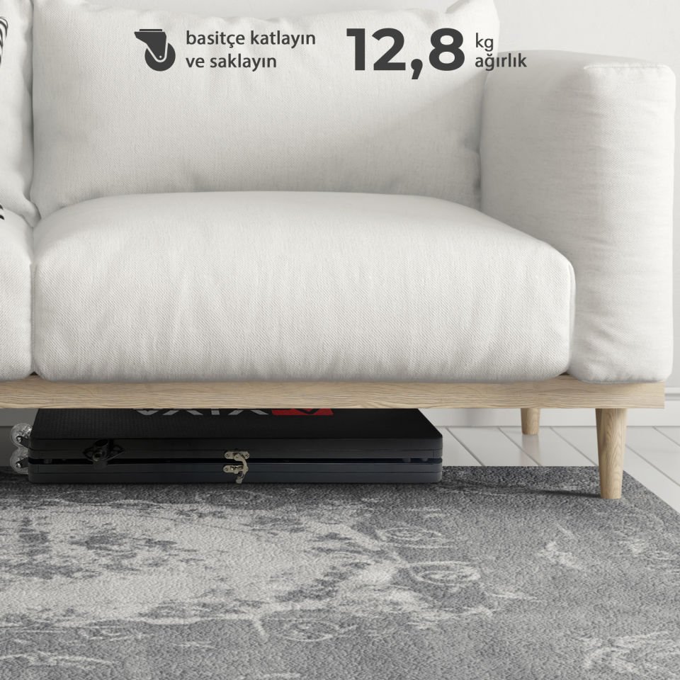 AsVIVA FB1 –  Çok Fonksiyonlu Egzersiz Aleti, Pilates Reformer, Direnç Bantlı, Ev Tipi,