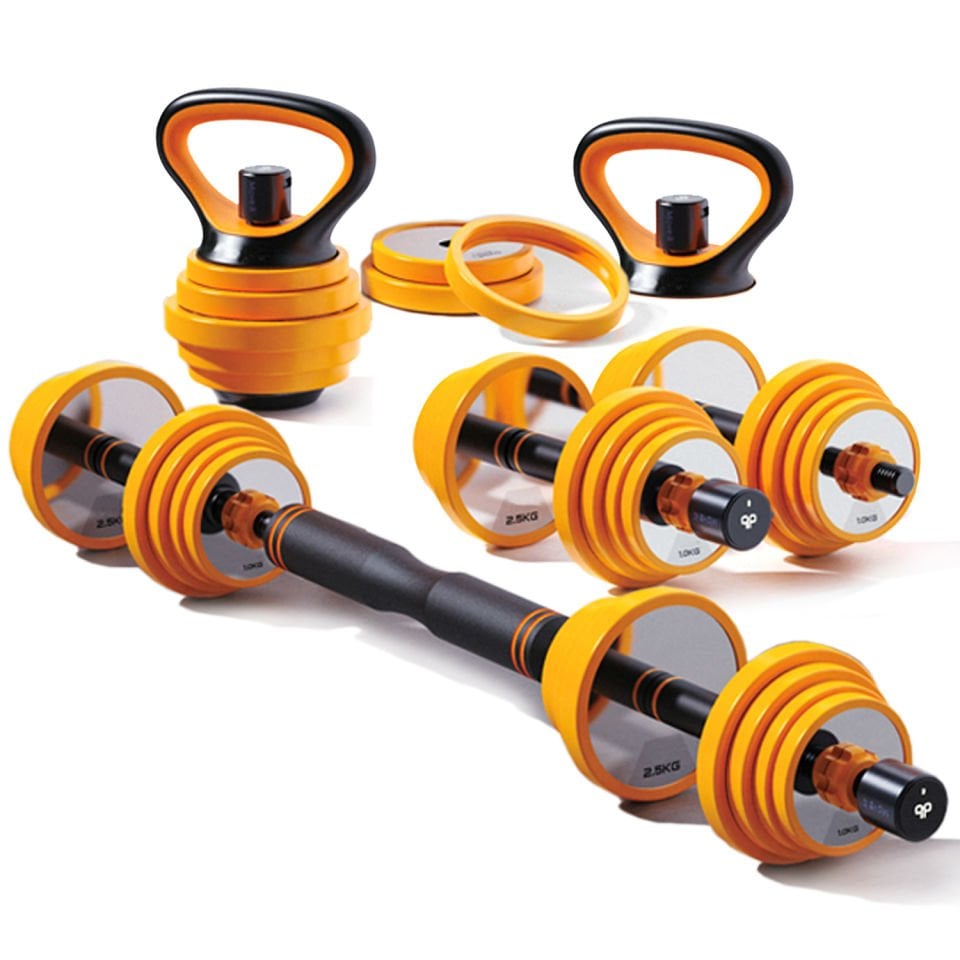 AsVIVA DB2 6’sı 1 Arada Paslanmaz Çelik Dambıl Seti – 30 kg