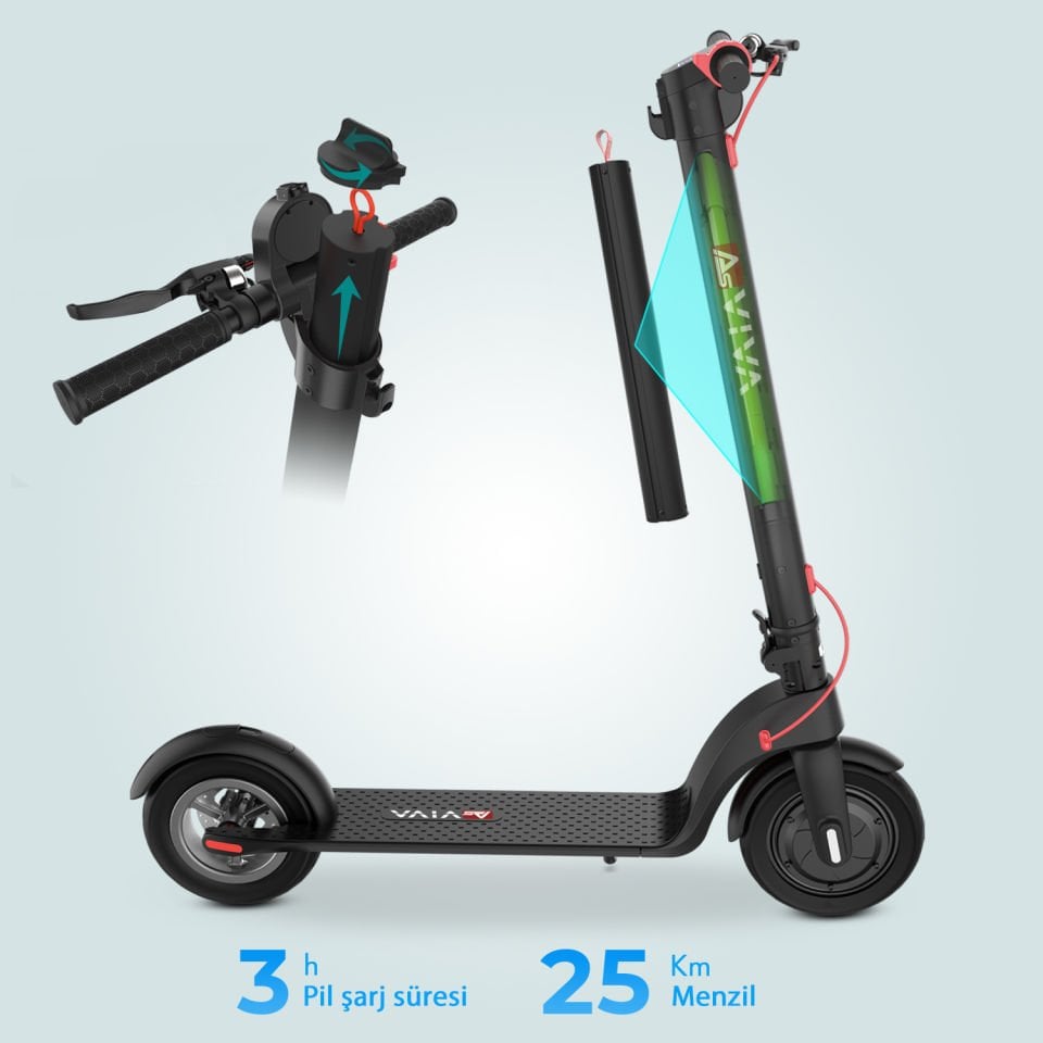 AsVIVA ES01 E-Scooter Elektrikli Scooter, Şehir İçi Ulaşım