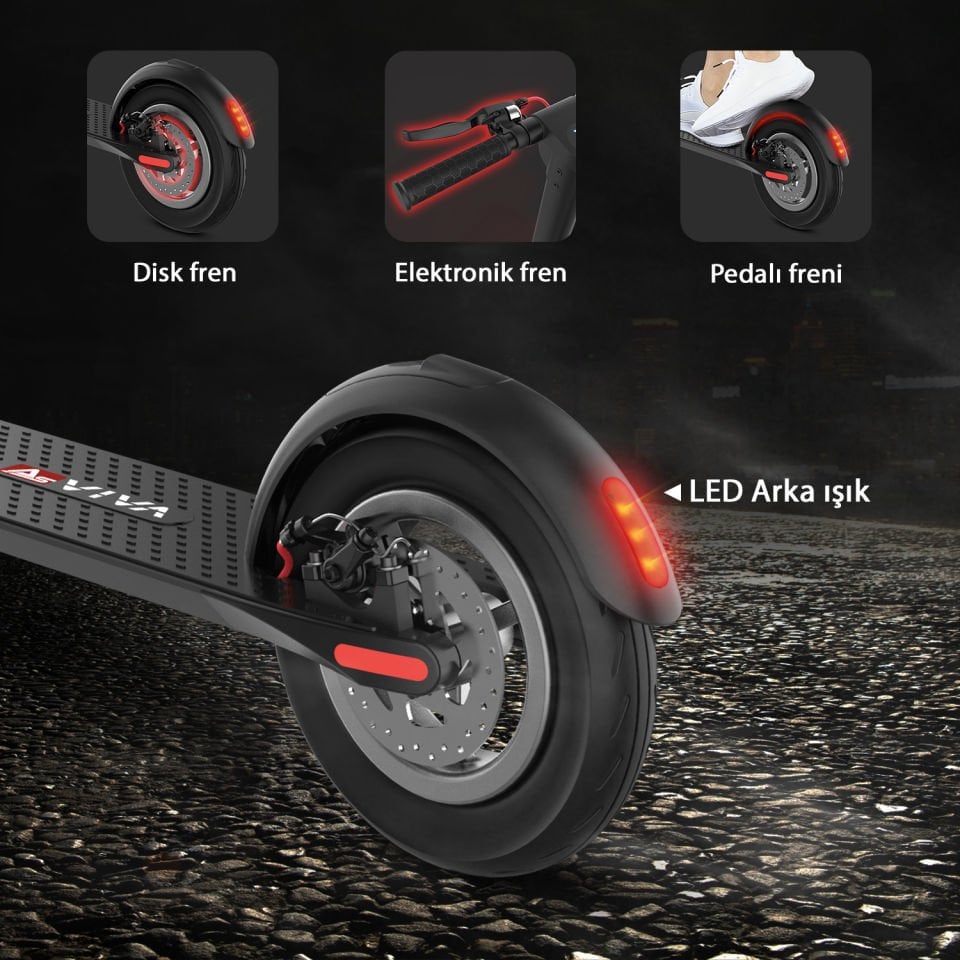 AsVIVA ES01 E-Scooter Elektrikli Scooter, Şehir İçi Ulaşım
