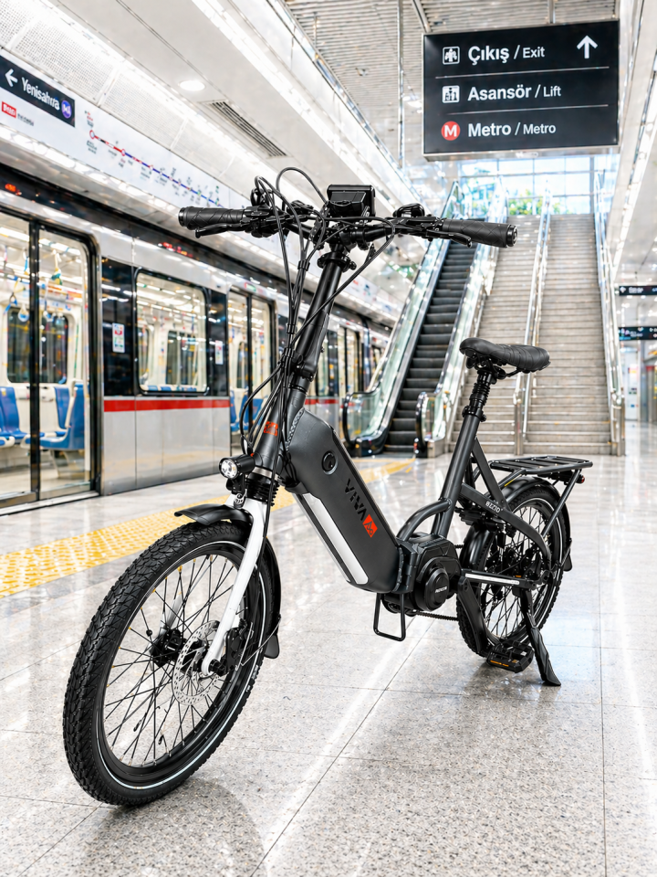 Orta Motor Katlanabilir Elektrikli Bisiklet B13M