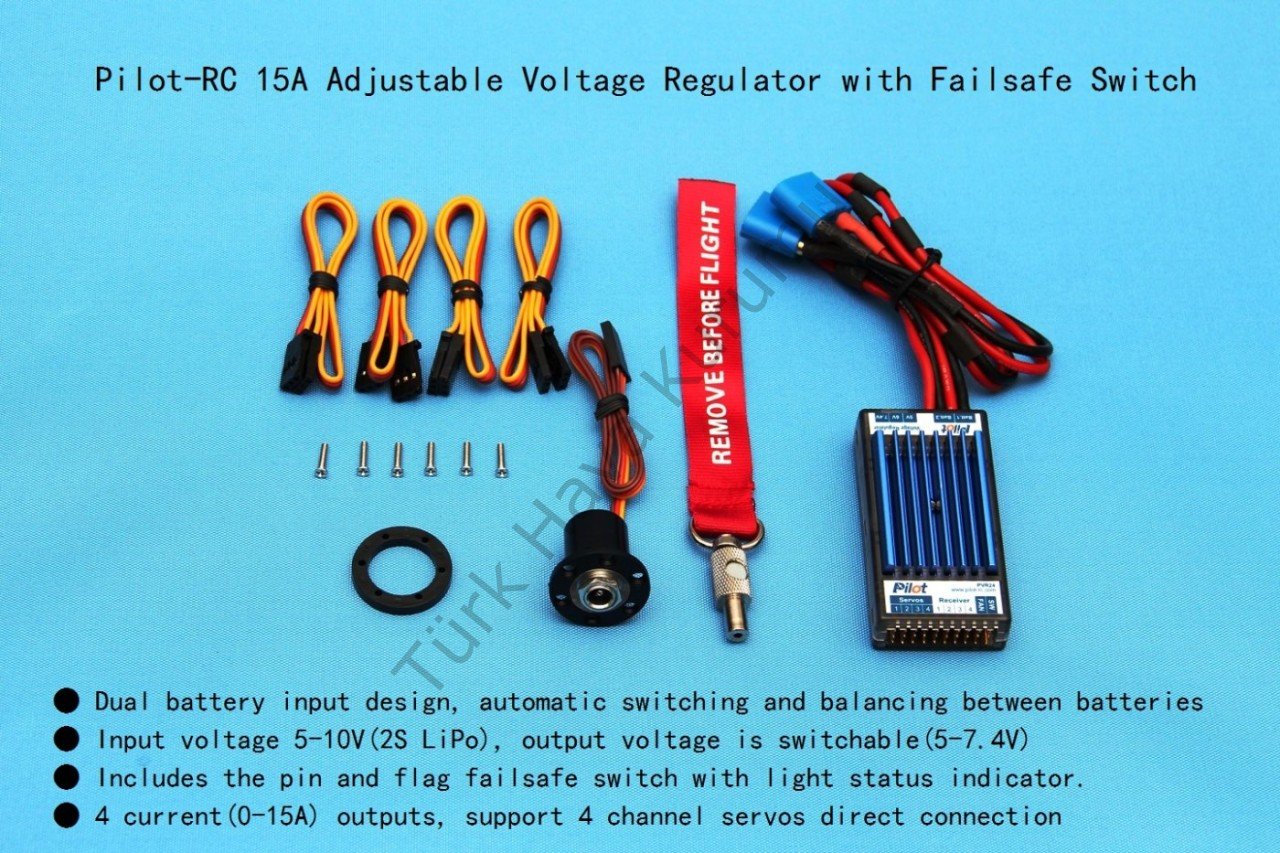 PİLOT RC VOLTAJ REGÜLATÖR 5-7,4 VOLT