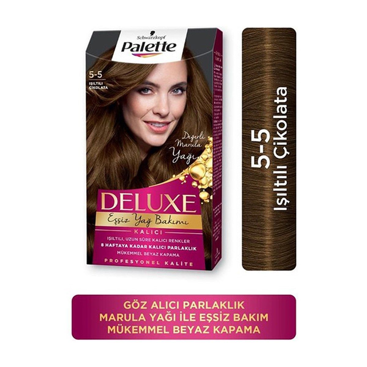 Palette Deluxe 5-5 Işıltılı Çikolata Saç Boyası