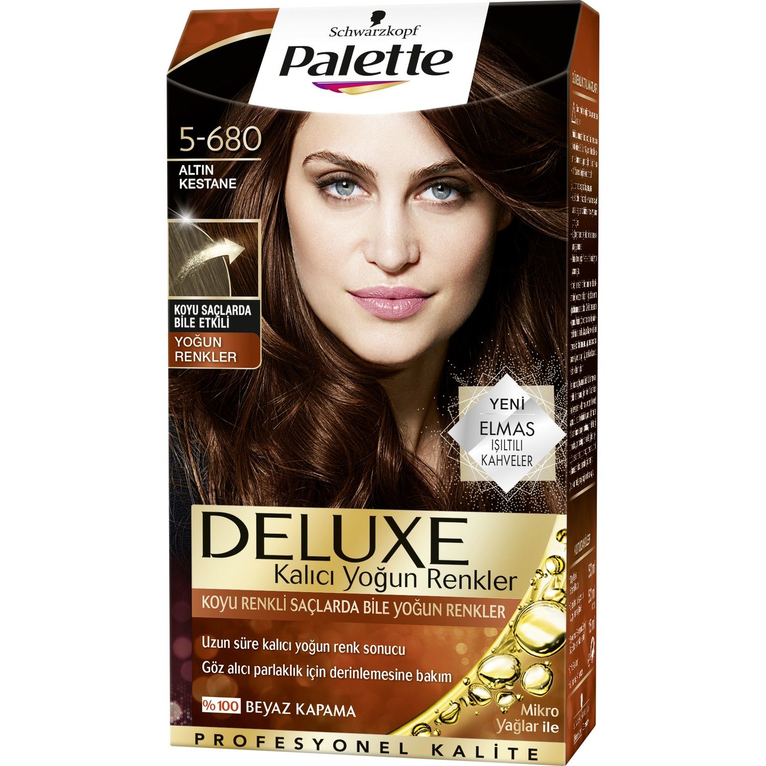 Palette Deluxe 5-680 Altın Kestane Saç Boyası