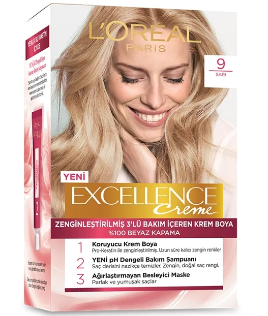 Excellence Creme Boya 9 Sarı