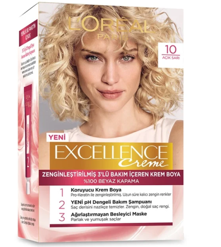 Excellence Creme Boya 10 Açık Sarı