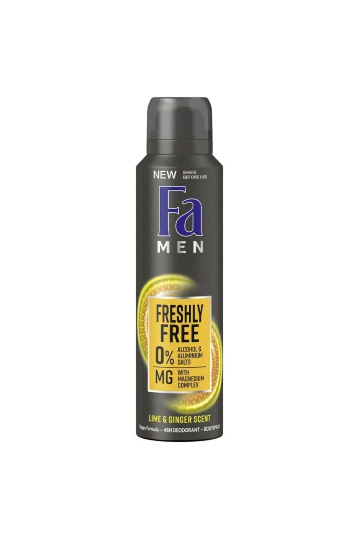 Fa Men Freshly Free Lime&Ginger Scent Erkek Dedorant 150 ml