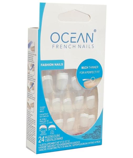 Ocean Takma Tırnak 190-A 24 lü Beyaz Tırnak