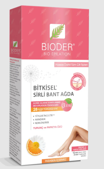 Bioder Bitkisel Sir Ağda Bandı 12 Adet