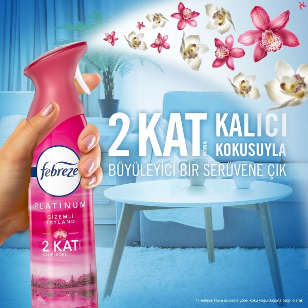 Febreze Platınum Gizelimli Tayland Oda Spreyi 300 ml