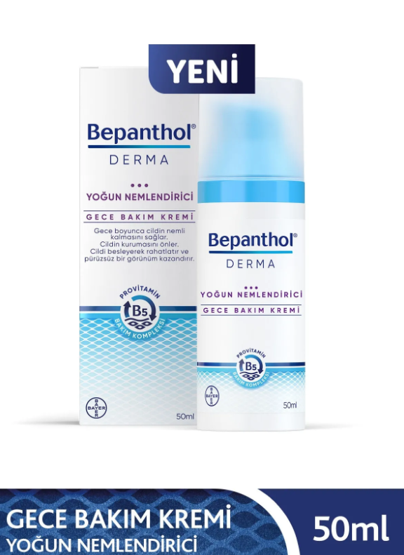 Bepanthol Derma Yoğun Nemlendirici Gece Kremi 50 ml