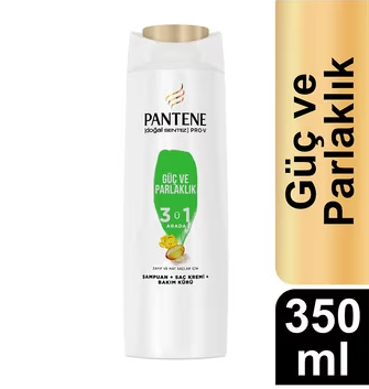 Pantene 3'ü 1 Arada Güç Ve Parlak Şampuan 350 ml