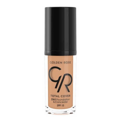 Golden Rose Total Cover 2in1 Foundation & Concealar  - 2'si  1 Arada Fondöten Ve Kapatıcı