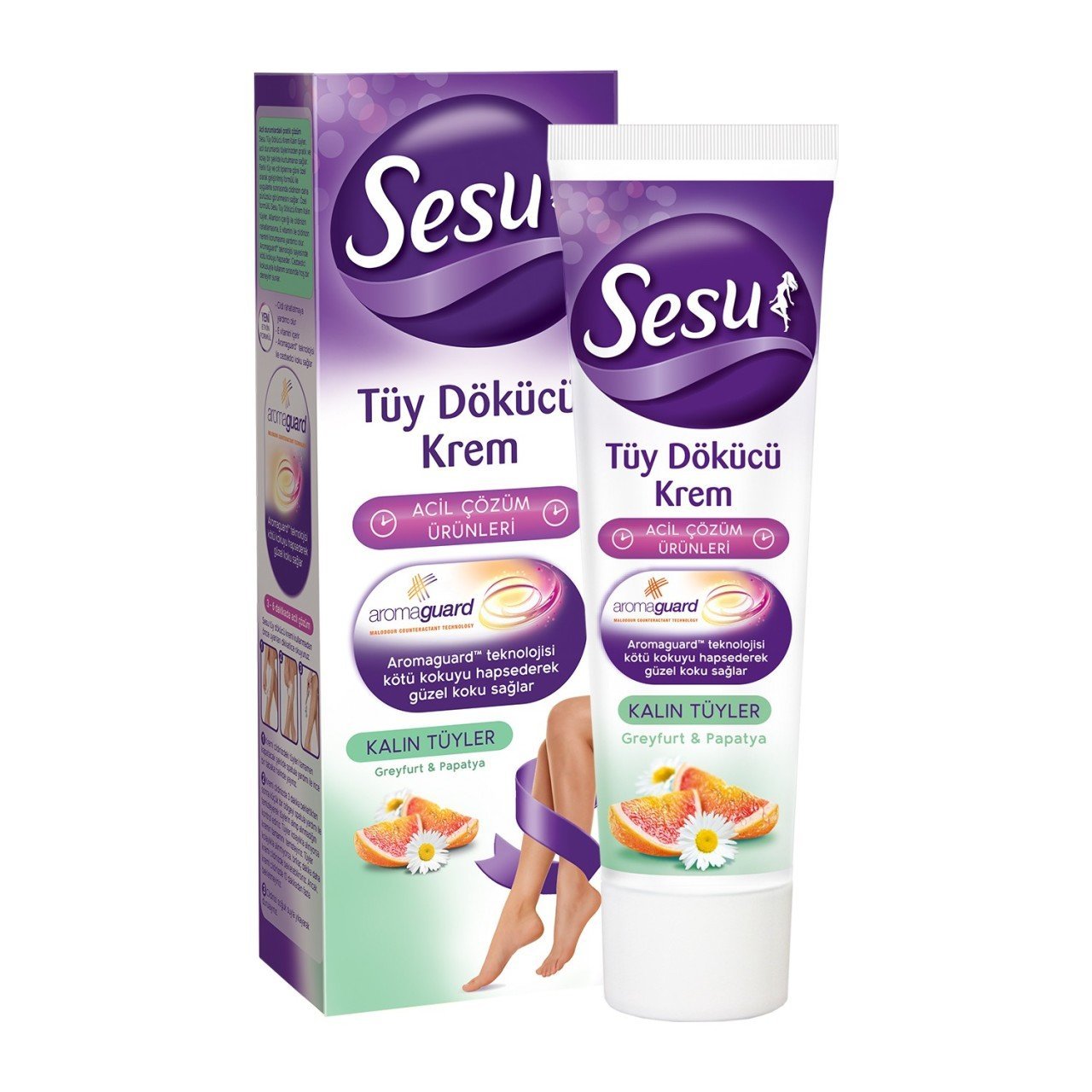 Sesu Kalın Tüyler Tüy Dökücü Krem 120 ml