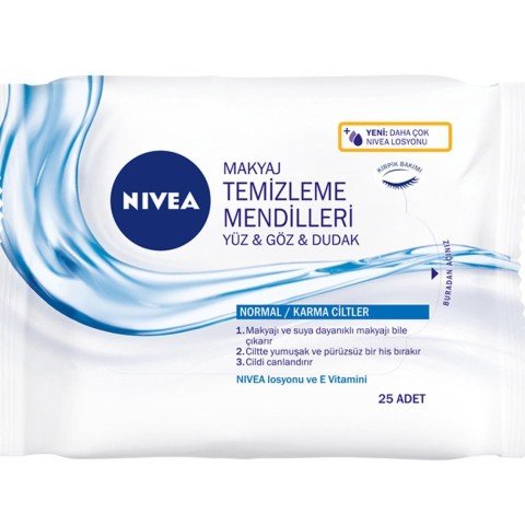 Nivea 3'ü1 Arada  Makyaj Temizleme Mendilleri