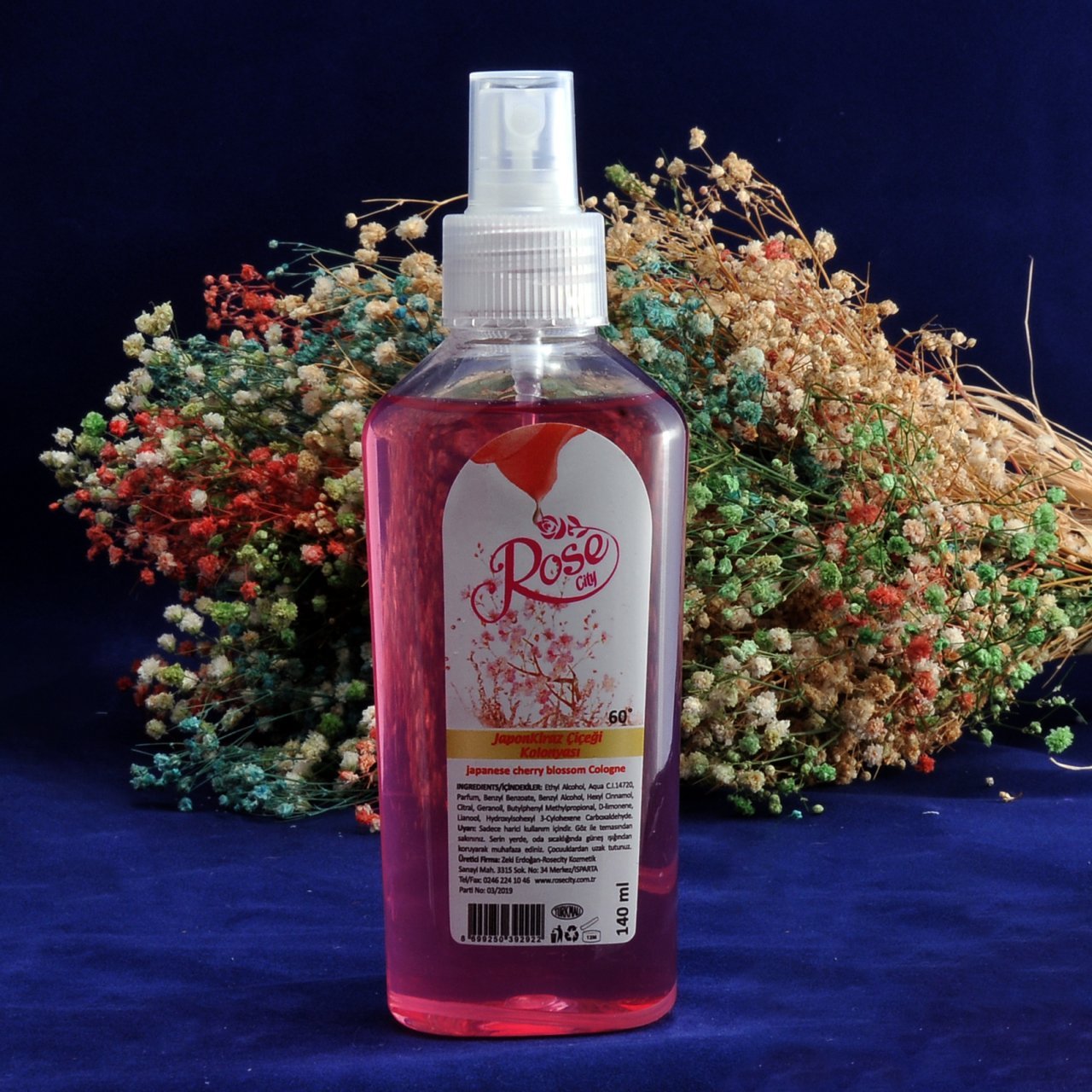 Rose City Spreyli Kiraz Çiçeği Kolonyası 140 ml