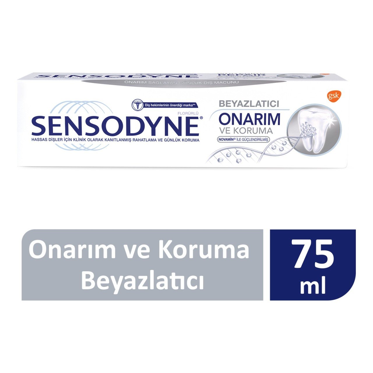 Sensodyne Beyazlatıcı Onarım Ve Koruma Beyazlatıcı Diş Macunu 75 ML