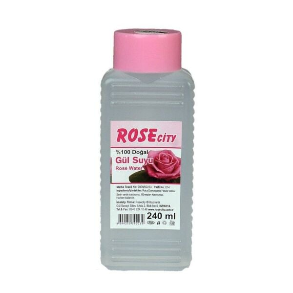 Rose City Ambalajlı Doğal Gül suyu 240 ml.