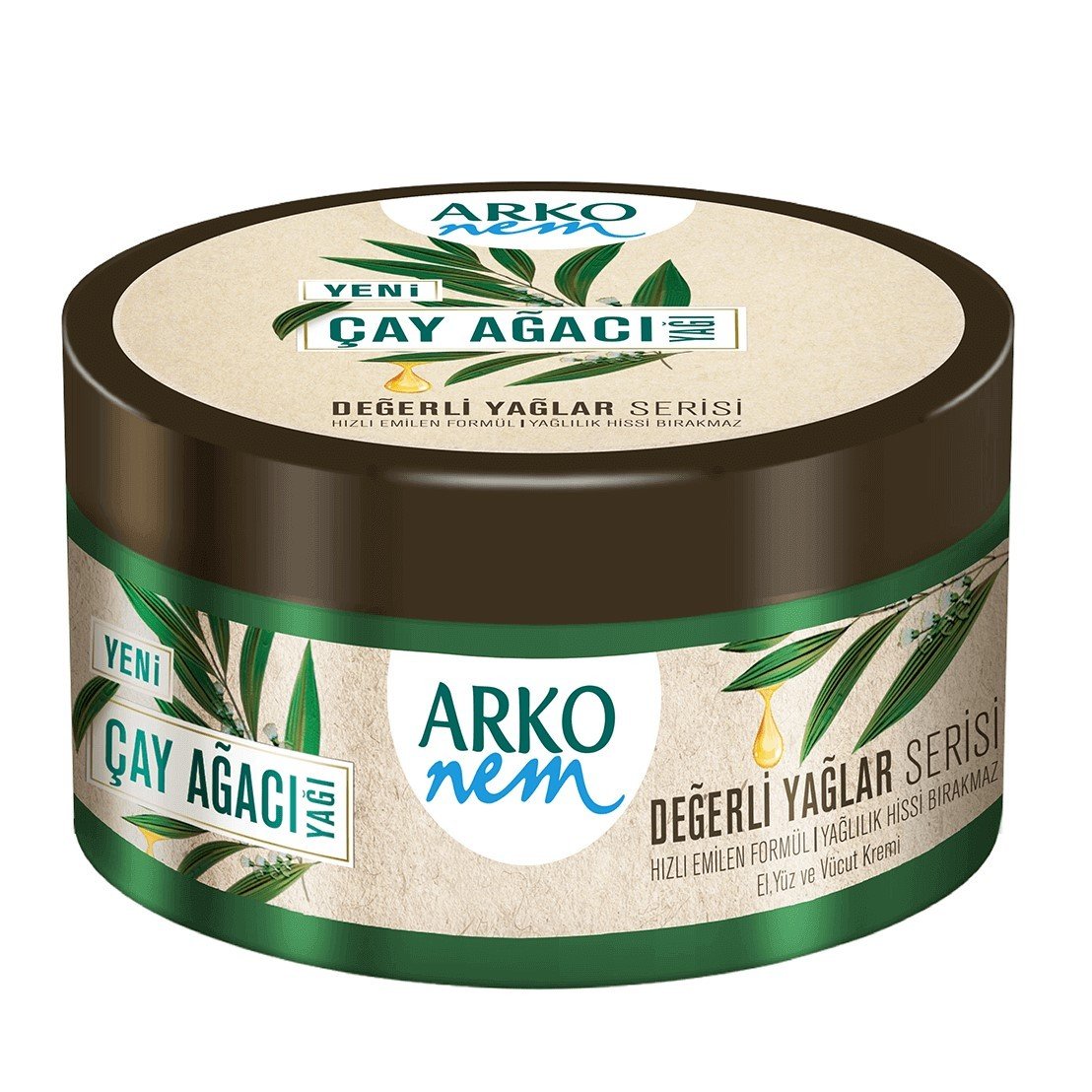 Arko Değerli Yağlar Serisi Çay Ağacı  Yağı  Kremi 250 ml