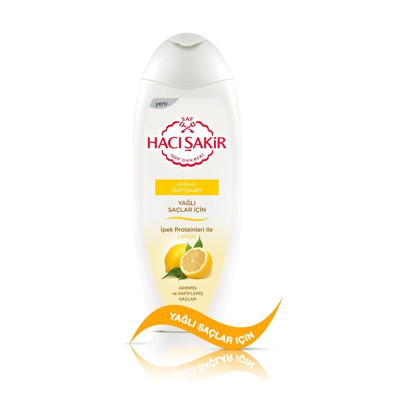 Hacı Şakir Yağlı Saçlar için Limon Özlü Şampuan