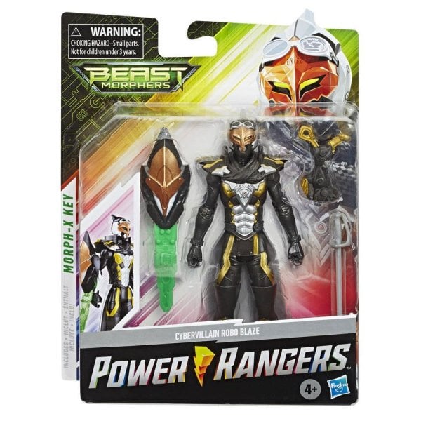 Power Rangers Beast Morphers Cybervillain Robo Blaze Figür