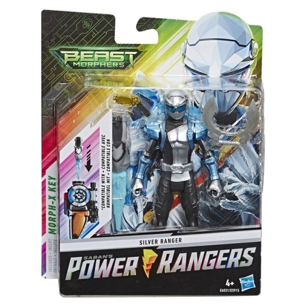 Power Rangers Beast Morphers Gümüş Ranger Figür