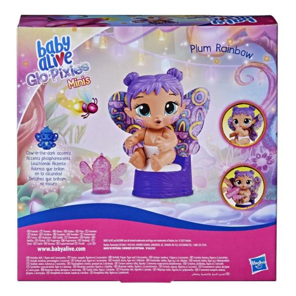 Baby Alive GloPixies Minik Peri Bebek Plum Rainbow