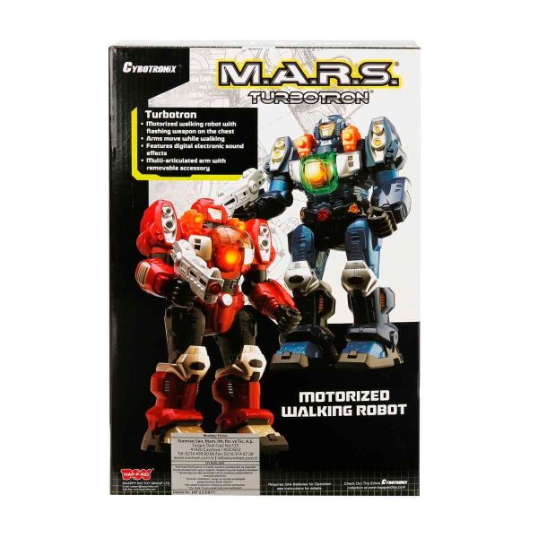 M.A.R.S. Sesli ve Işıklı Yürüyen Turbotron Robot 30 cm