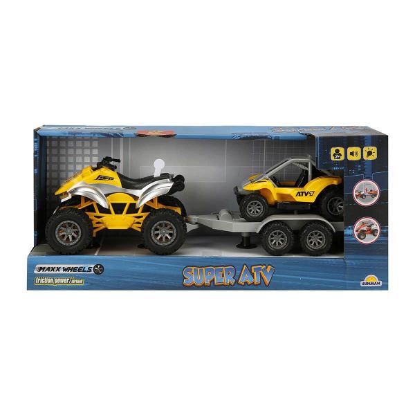 Maxx Wheels Süper Atv Sesli ve Işıklı Sürtmeli Araçlar